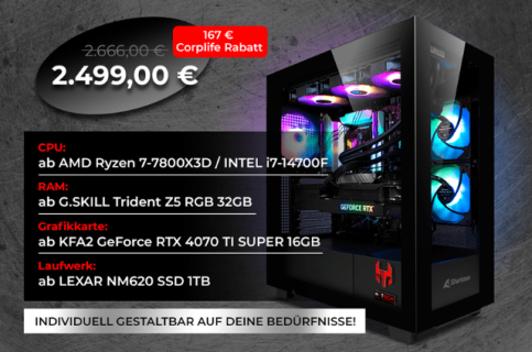Exklusiver Sonderrabatt für eine Auswahl der beliebtesten PC Setups. 