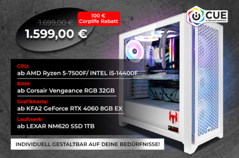 Exklusiver Sonderrabatt für eine Auswahl der beliebtesten PC Setups. 